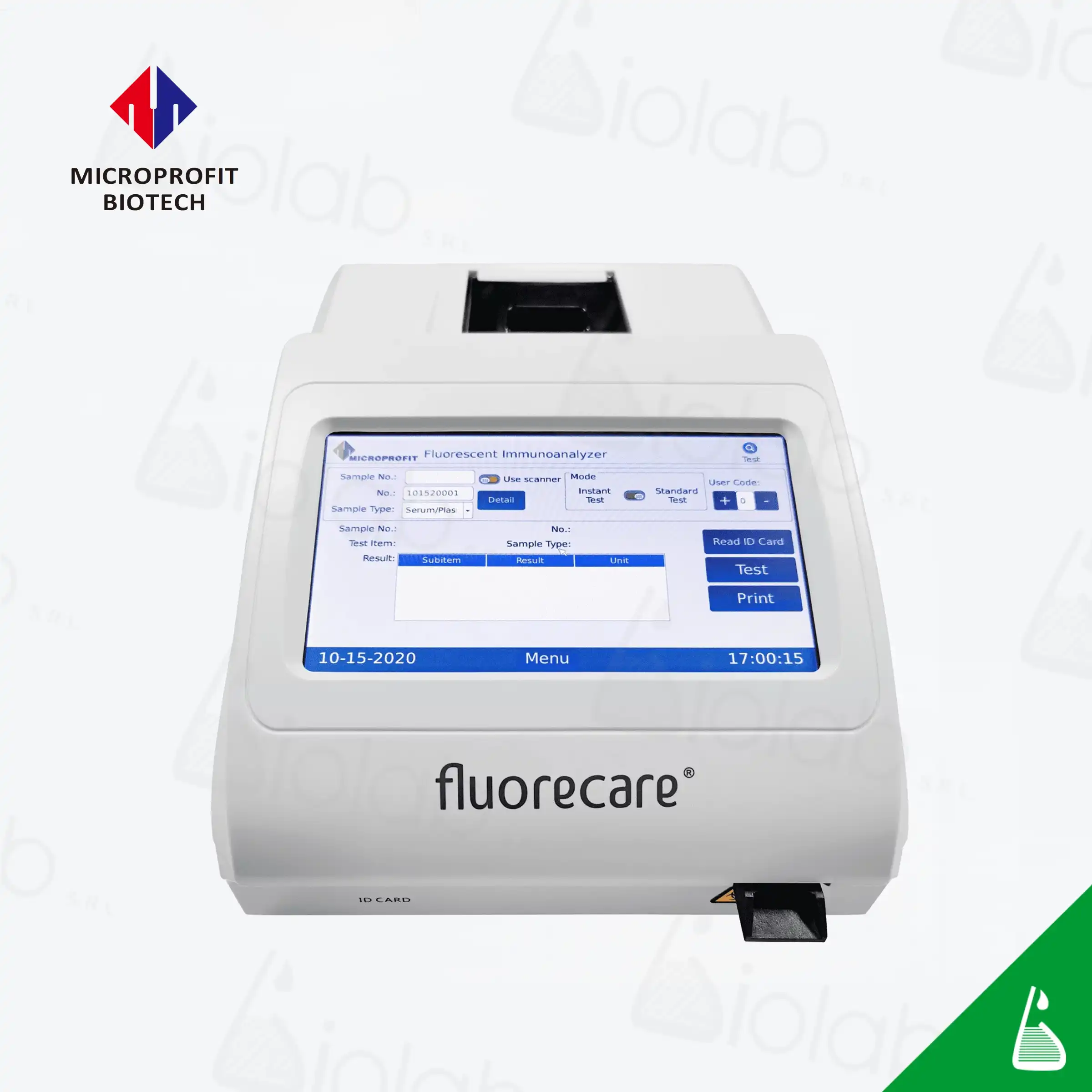 microprofit fluorecare reader fia monotest mf t1000